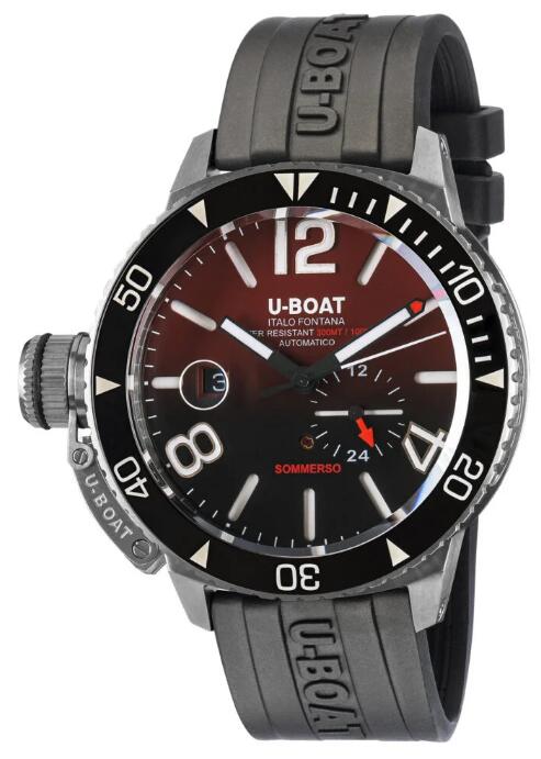 Replica U-BOAT Watch Somerso Ceramic Bordeaux 9521